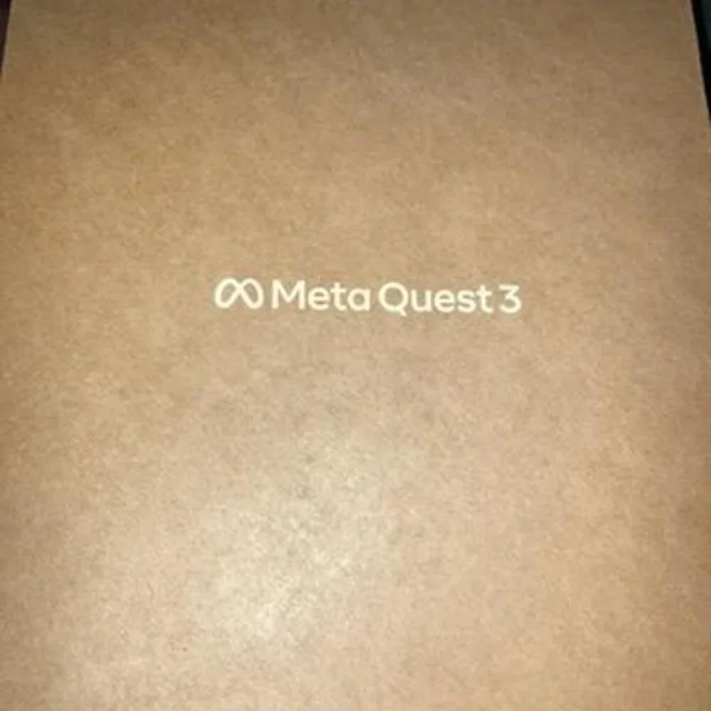 Meta Quest 3, white, opened box.